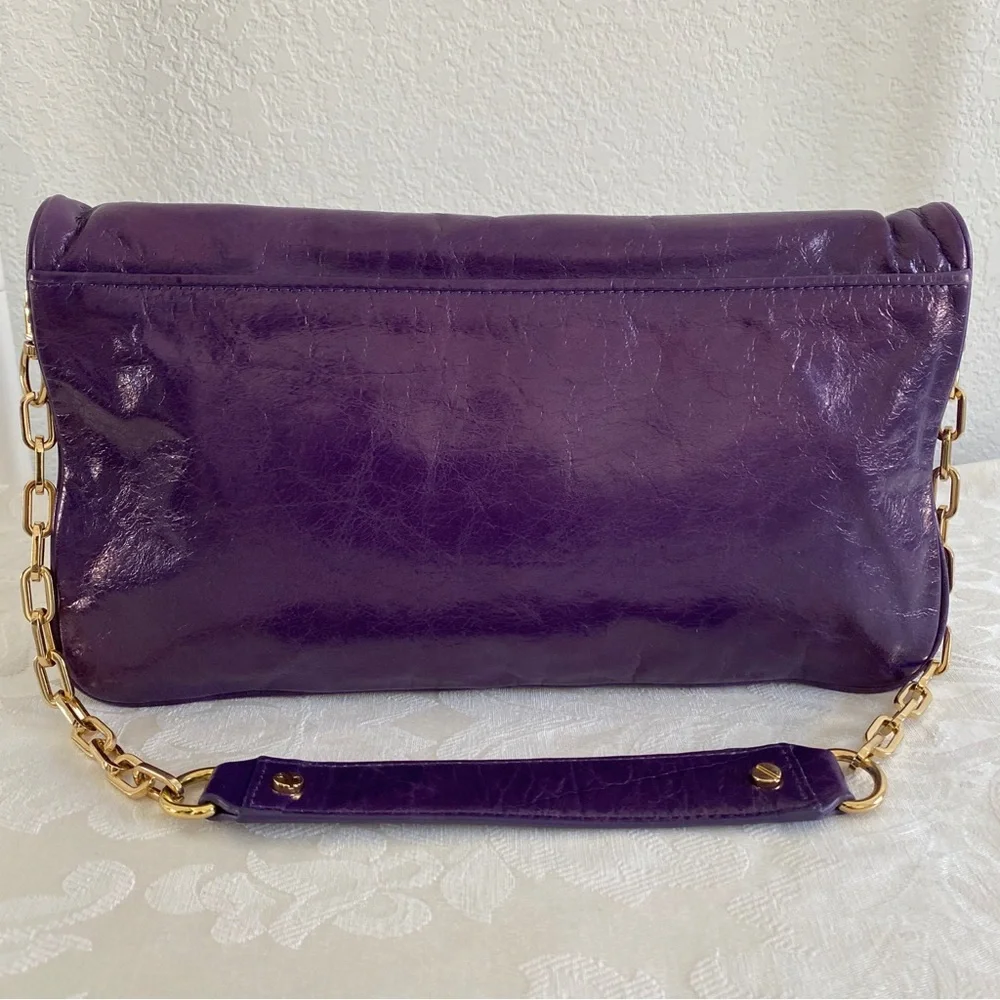 Tory Burch purple reva convertible bag